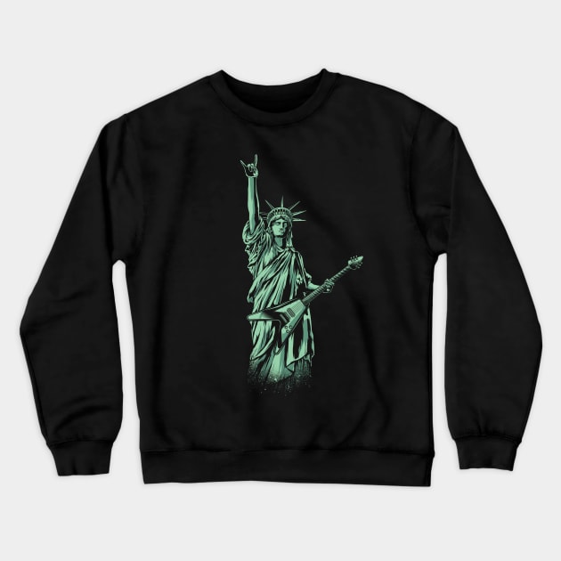 Liberty Rocks Crewneck Sweatshirt by XXII Designs